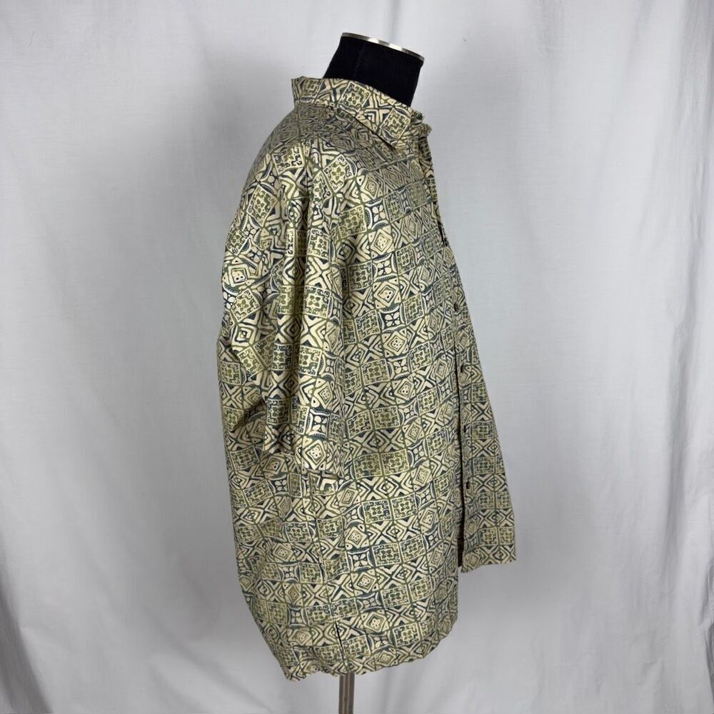 Cooke Street Unique 100%‎ Cotton Green Hawaiian Shirt - Men’s XL - Picture 2 of 8
